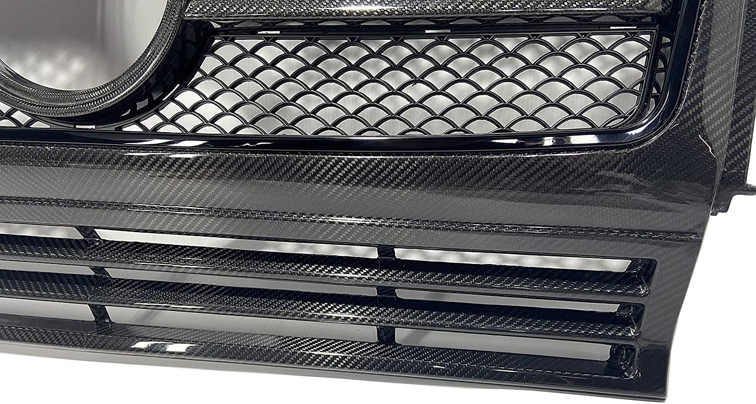 Carbon Fiber Front Grille Frame AMG Set for Mercedes-Benz G-Wagon G-Class W463 G63 G55 G500 - Custom Class