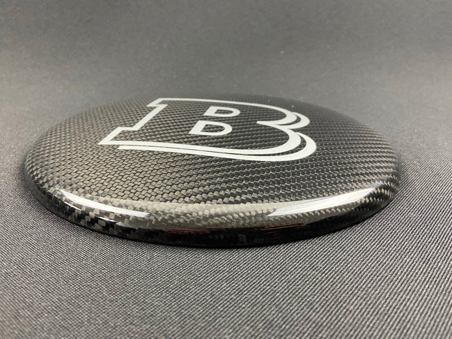 Carbon fiber front grille grey badge emblem logo Brabus for Mercedes-Benz G-Wagon G-Class W463 - Custom Class