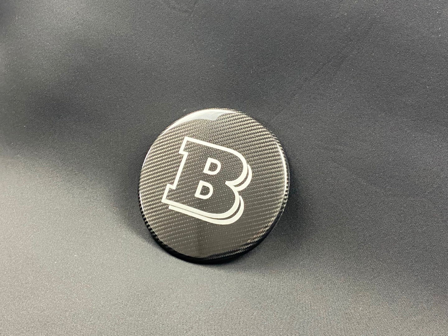 Carbon fiber front grille grey badge emblem logo Brabus for Mercedes-Benz G-Wagon G-Class W463 - Custom Class