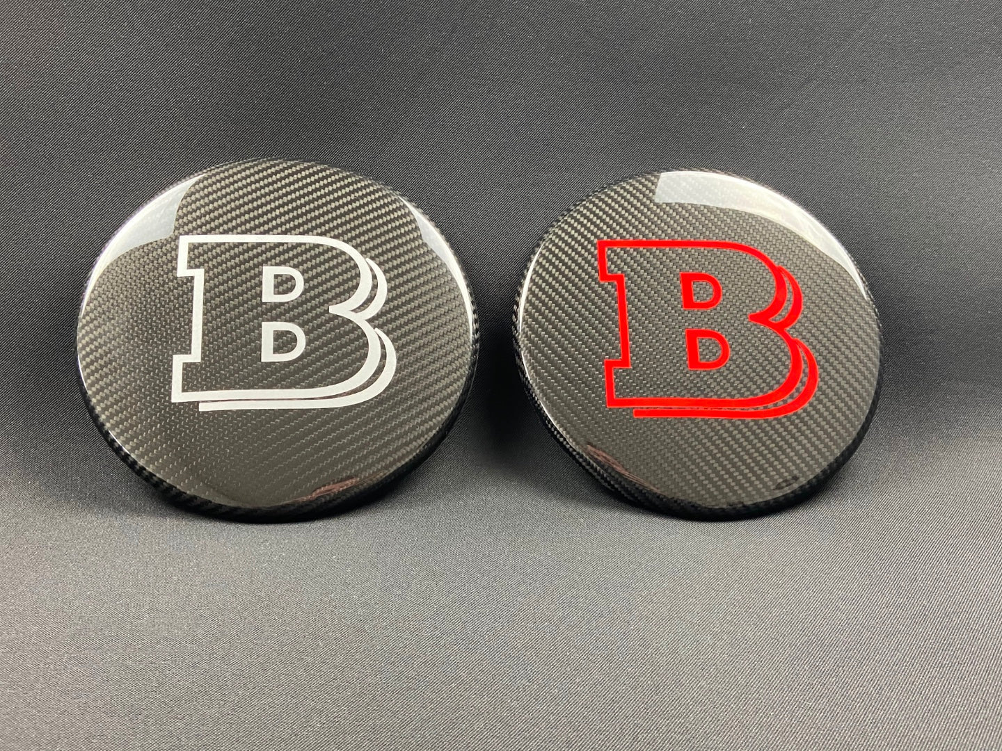 Carbon fiber front grille grey badge emblem logo Brabus for Mercedes-Benz G-Wagon G-Class W463 - Custom Class