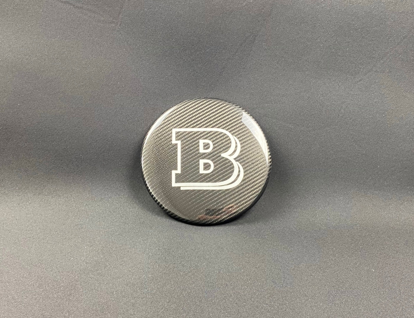 Carbon fiber front grille grey badge emblem logo Brabus for Mercedes-Benz G-Wagon G-Class W463 - Custom Class