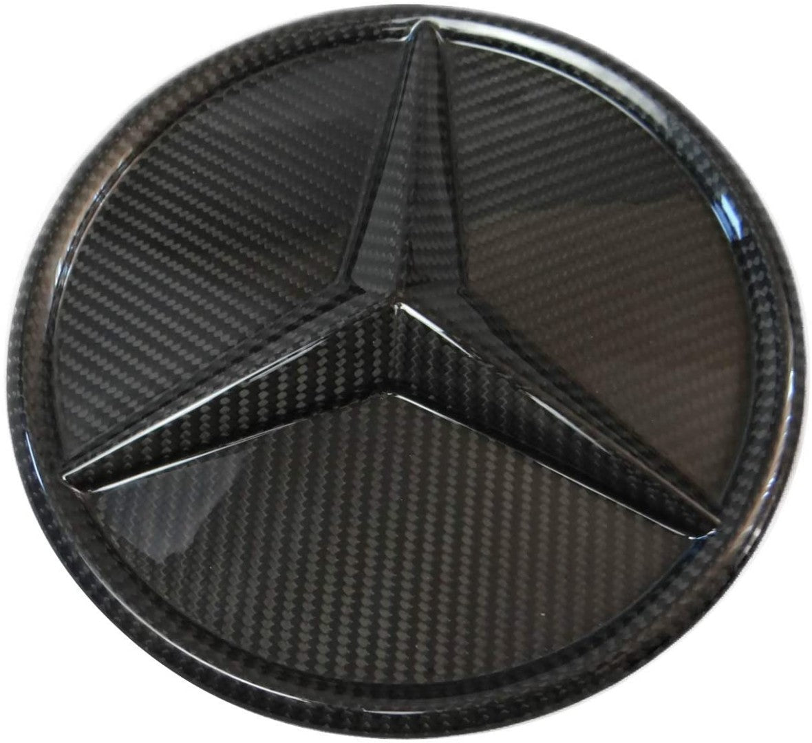 Carbon fiber front grille star style solid badge logo emblem for Mercedes-Benz W463 G-Class G-Wagon - Custom Class