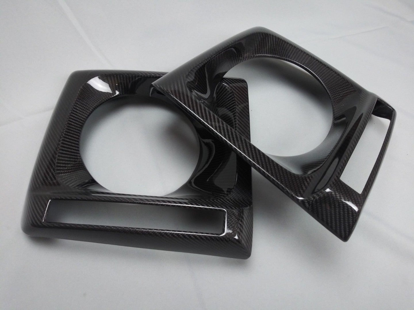 Carbon front headlight covers 2 pcs set for Mercedes-Benz W463 G-Wagon - Custom Class