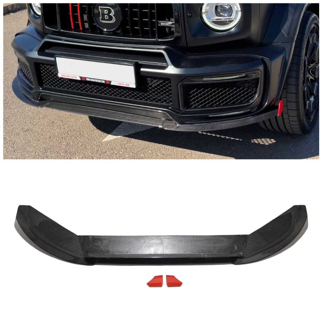 Carbon fiber front lip spoiler BRABUS G900 Rocket Edition for Mercedes-Benz W463a W464 2018+ - Custom Class