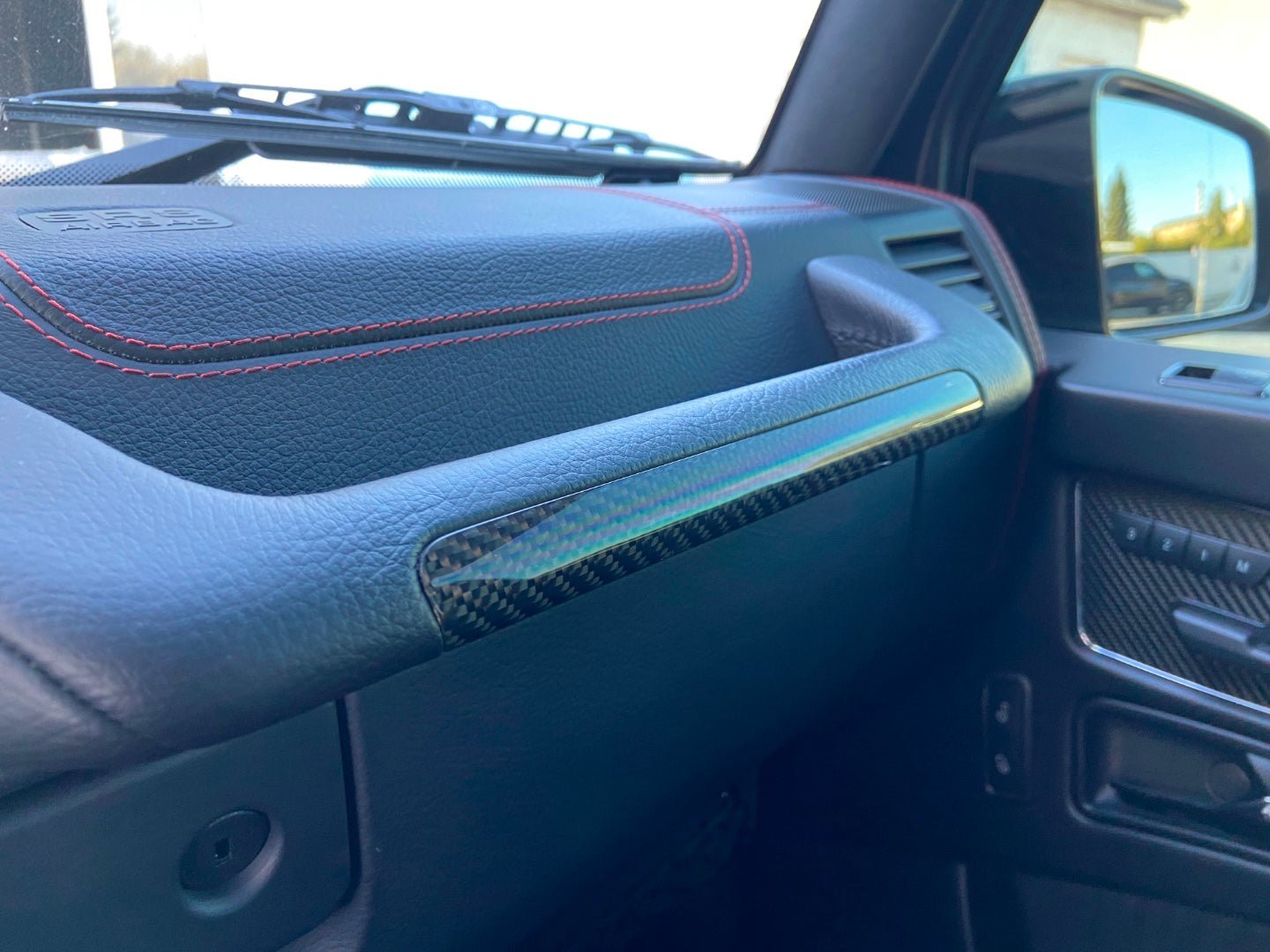 Carbon fiber interior dashboard panels trim replacement for Mercedes-Benz W463 - Custom Class