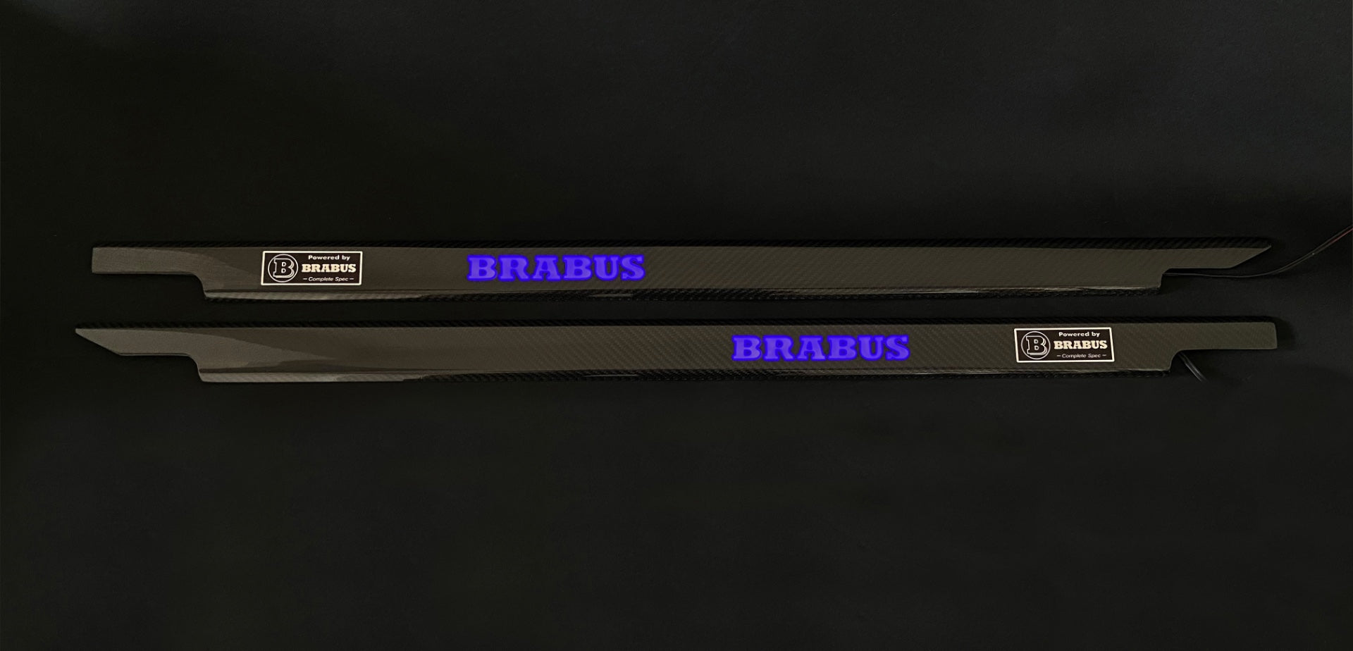 Carbon fiber LED Illuminated Brabus Door Sills 2 pcs for Mercedes-Benz G W463 3-door G-Class - Custom Class