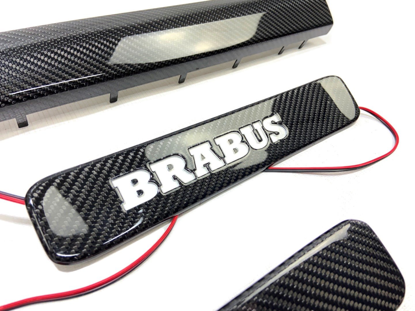 Carbon fiber LED Illuminated Brabus Door Sills 5 pcs for Mercedes-Benz W463A W464 G-Class - Custom Class