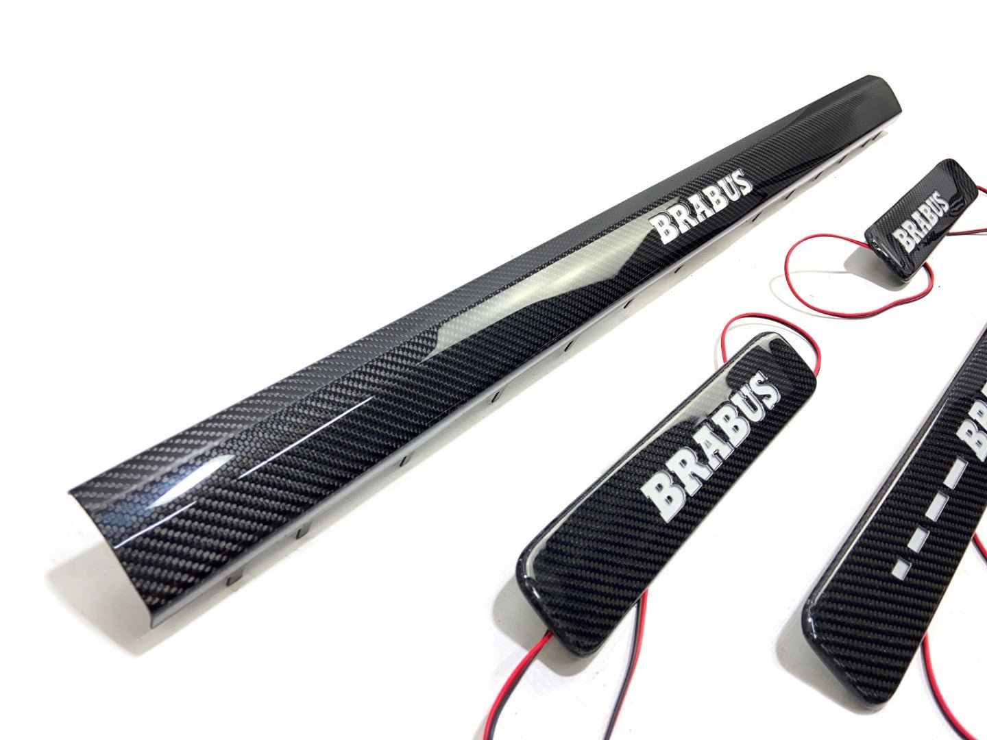 Carbon fiber LED Illuminated Brabus Door Sills 5 pcs for Mercedes-Benz W463A W464 G-Class - Custom Class