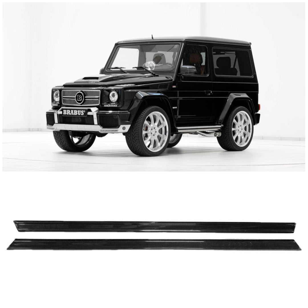 Carbon fiber lower entrance mouldings trim for 3-door Mercedes-Benz W463 G-Class - Custom Class