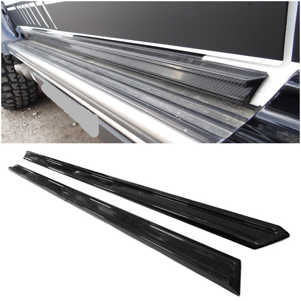 Carbon fiber lower entrance mouldings trim for Mercedes-Benz W463 G-Class - Custom Class