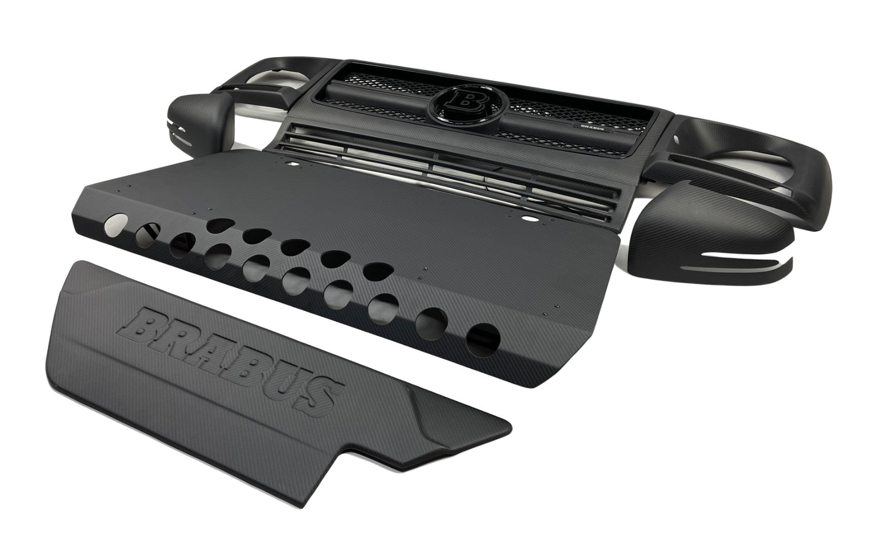 Carbon fiber matte design front facelift upgrade kit for Mercedes W463 G55 G63 G500 - Custom Class