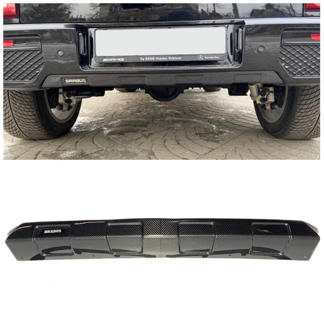 Carbon fiber rear Brabus Widestar diffuser for Mercedes-Benz W463a G-Class - Custom Class