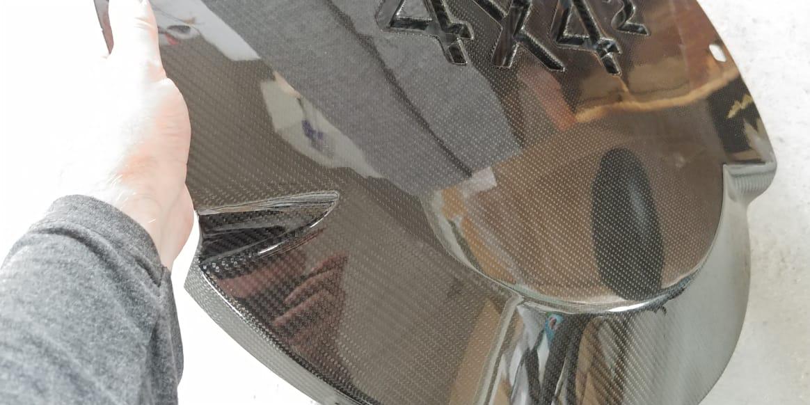 Carbon fiber rear spare wheel cover complete for Mercedes-Benz W463 G-Wagon 4x4 Squared - Custom Class