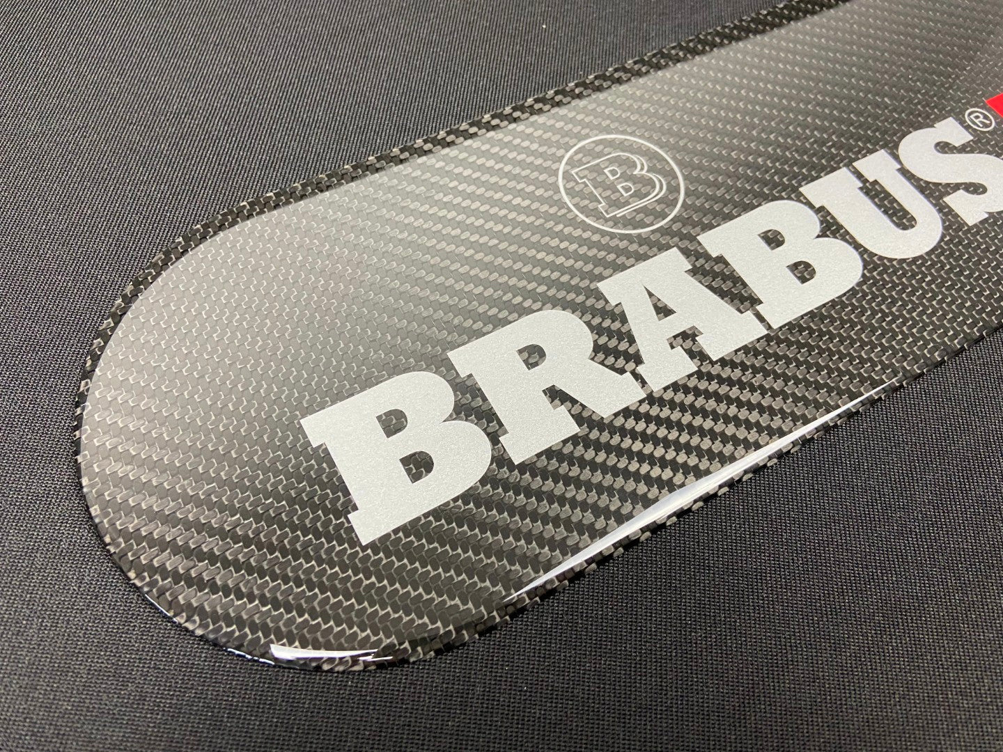 Carbon fiber rear spare wheel plate's emblem insertion for Mercedes-Benz W463 G-Class - Custom Class