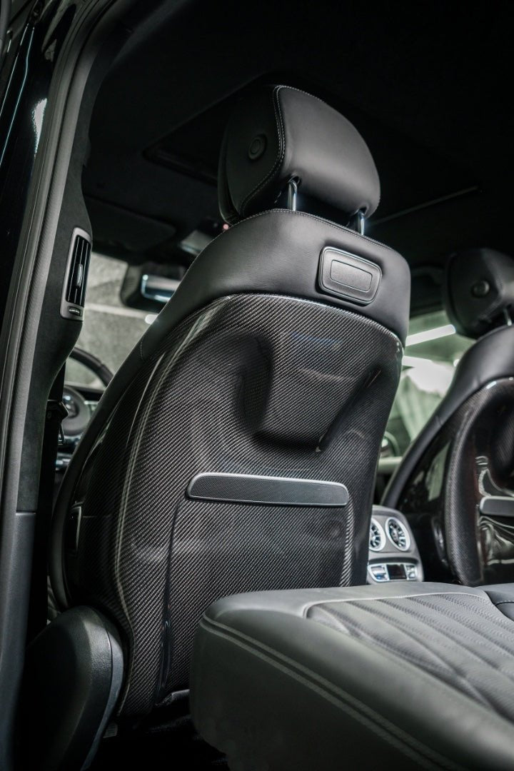Carbon fiber seat back cover interior trim for Mercedes G Class W463A - Custom Class