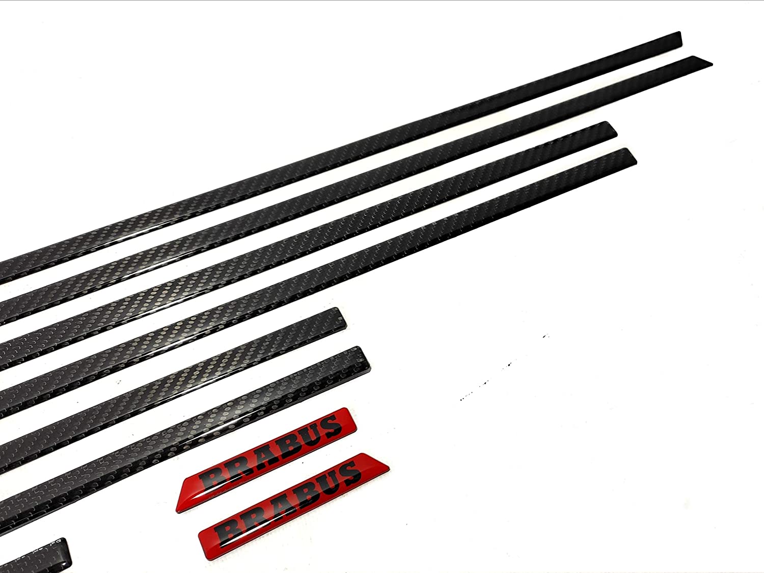 Carbon fiber side body mouldings insertions Brabus for Mercedes-Benz G-Class W463A 10 pcs set - Custom Class