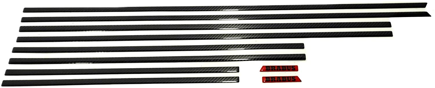 Carbon fiber side body mouldings insertions Brabus for Mercedes-Benz G-Class W463A 10 pcs set - Custom Class