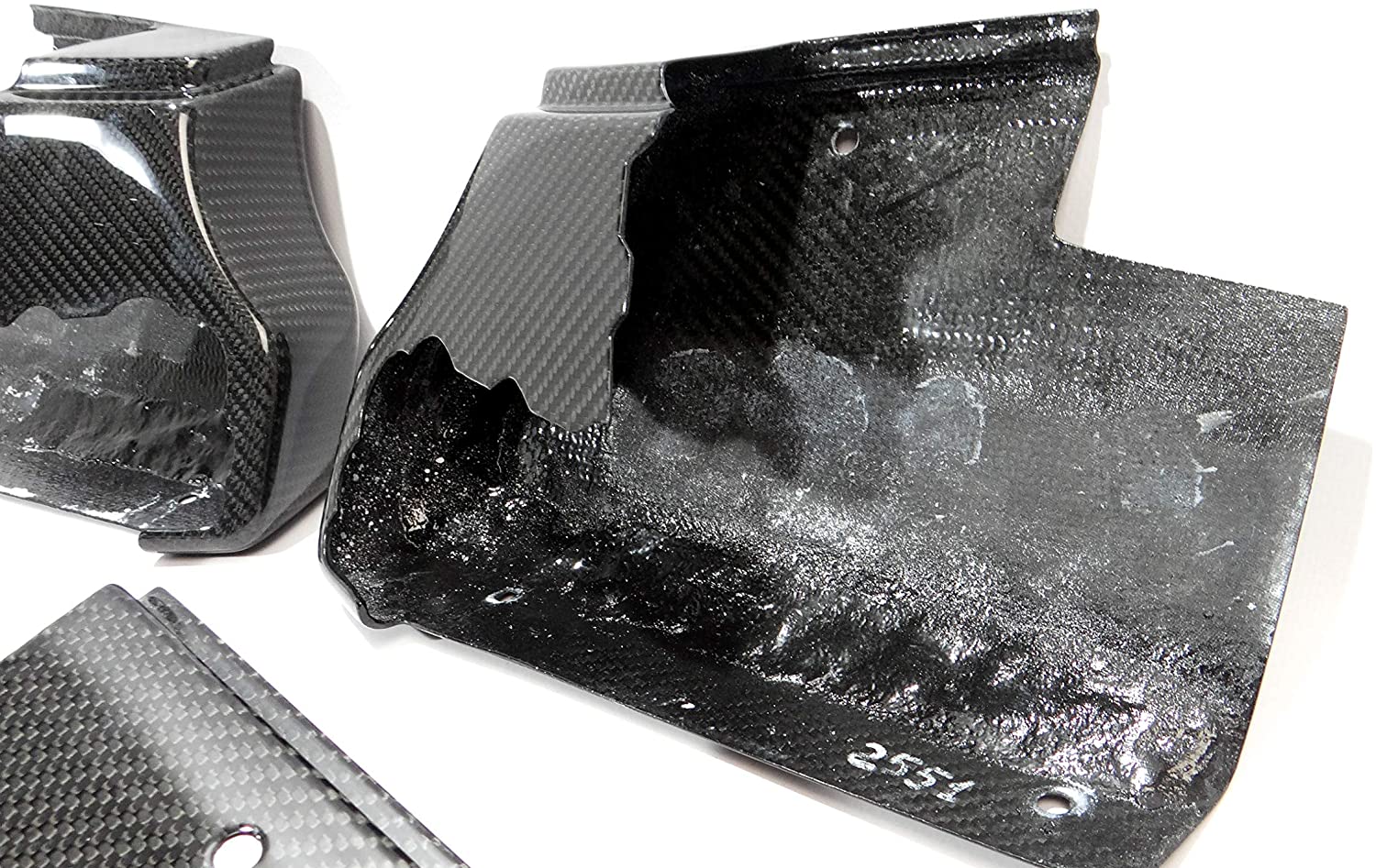 Carbon fiber side steps corner flaps edges for Mercedes-Benz W463a W464 - Custom Class