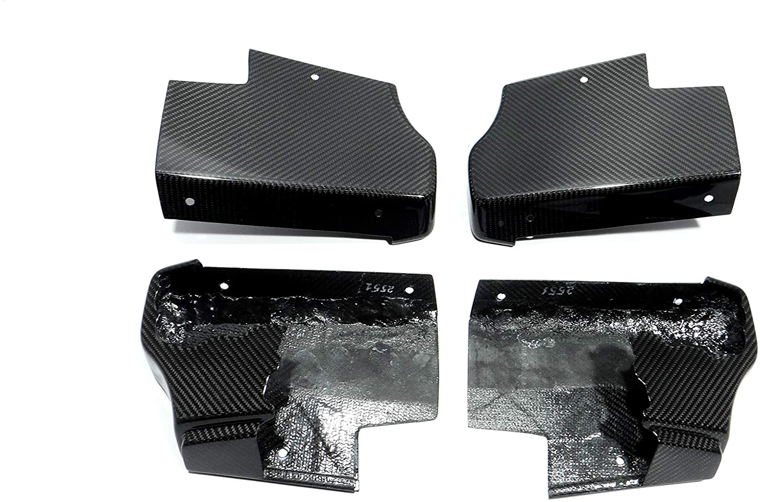 Carbon fiber side steps corner flaps edges for Mercedes-Benz W463a W464 - Custom Class