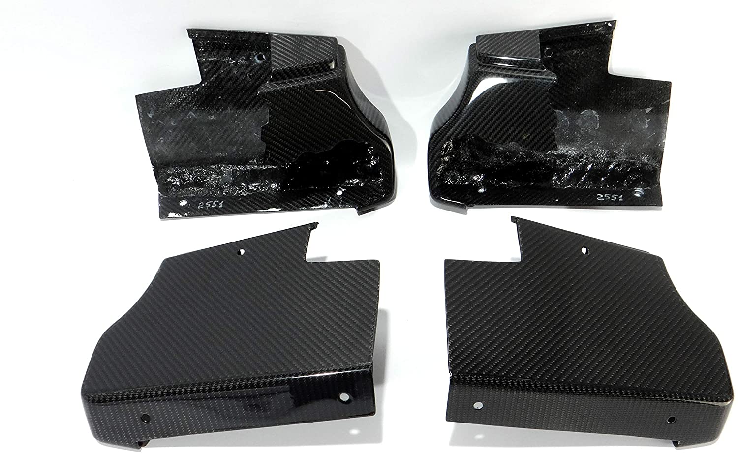 Carbon fiber side steps corner flaps edges for Mercedes-Benz W463a W464 - Custom Class