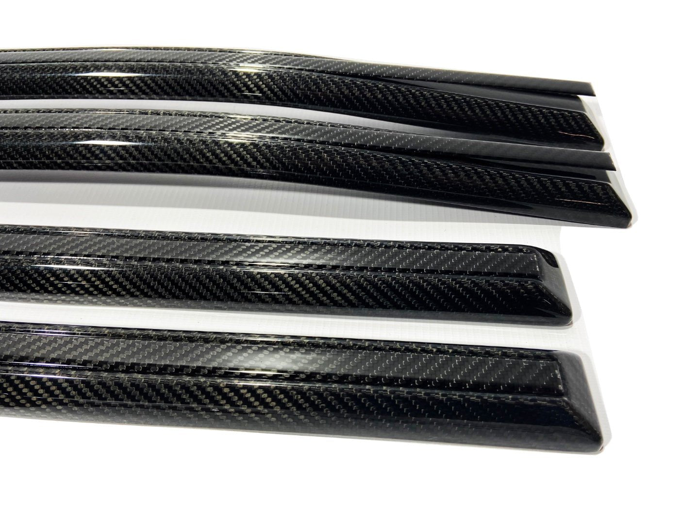 Carbon fiber solid side mouldings with insertions complete set AMG Brabus - Custom Class