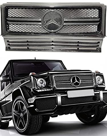 Carbon Fiber Star Front Grille Frame Set for Mercedes-Benz G-Wagon G-Class W463 G63 G55 G500 - Custom Class