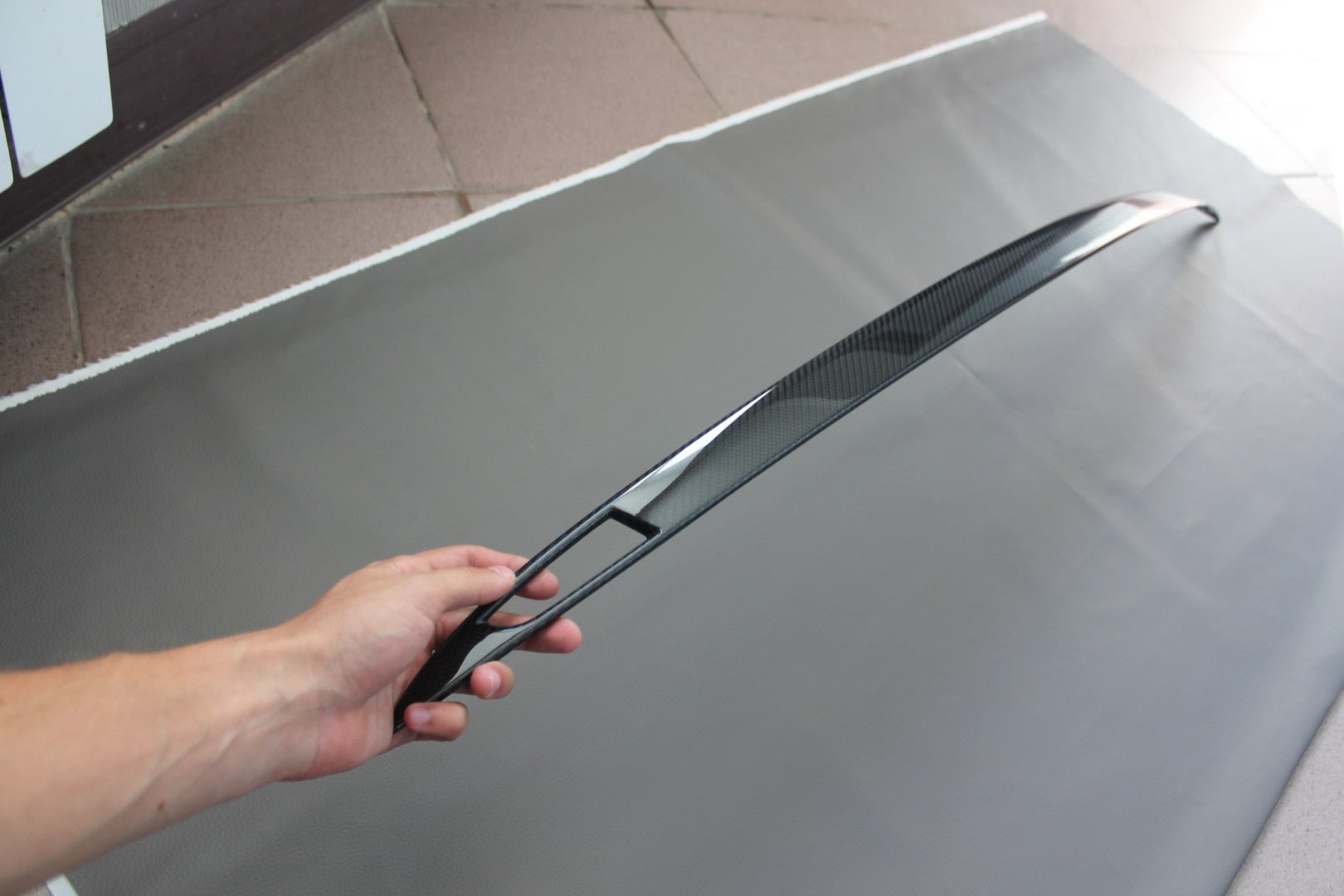 Carbon Rear Trunk Trim for Tesla Modes S - Custom Class