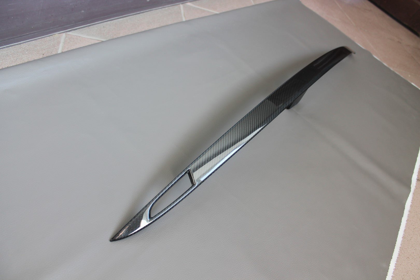 Carbon Rear Trunk Trim for Tesla Modes S - Custom Class