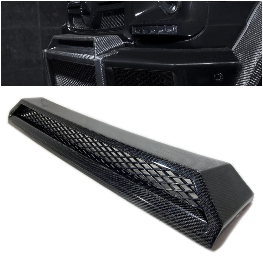 Carbon upper Trim for front AMG Bumper Mercedes W463 G Wagon - Custom Class