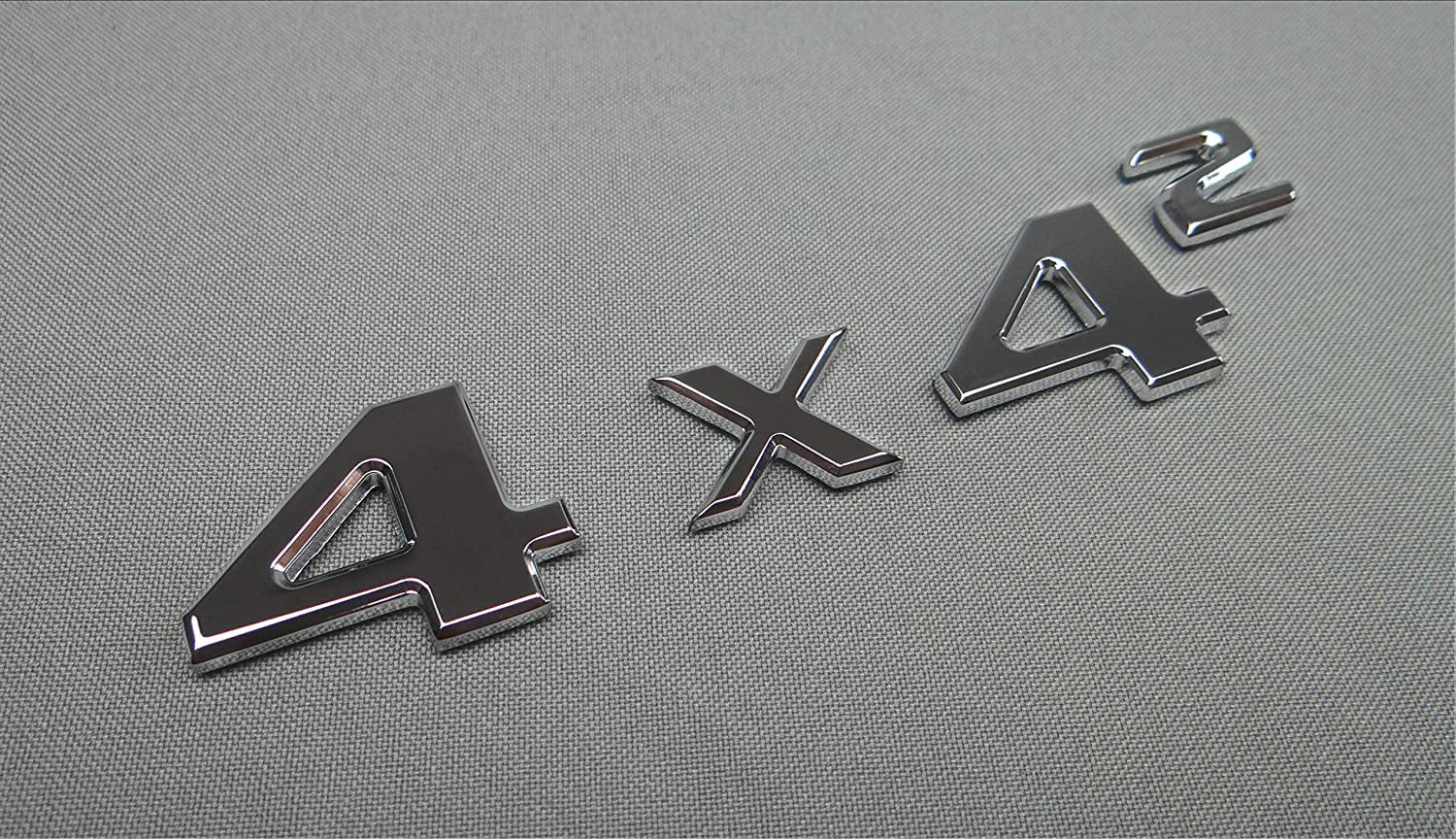 Chrome 4x4 Squared Badge Trunk Emblem for Mercedes G Wagon W463 4x4 - Custom Class