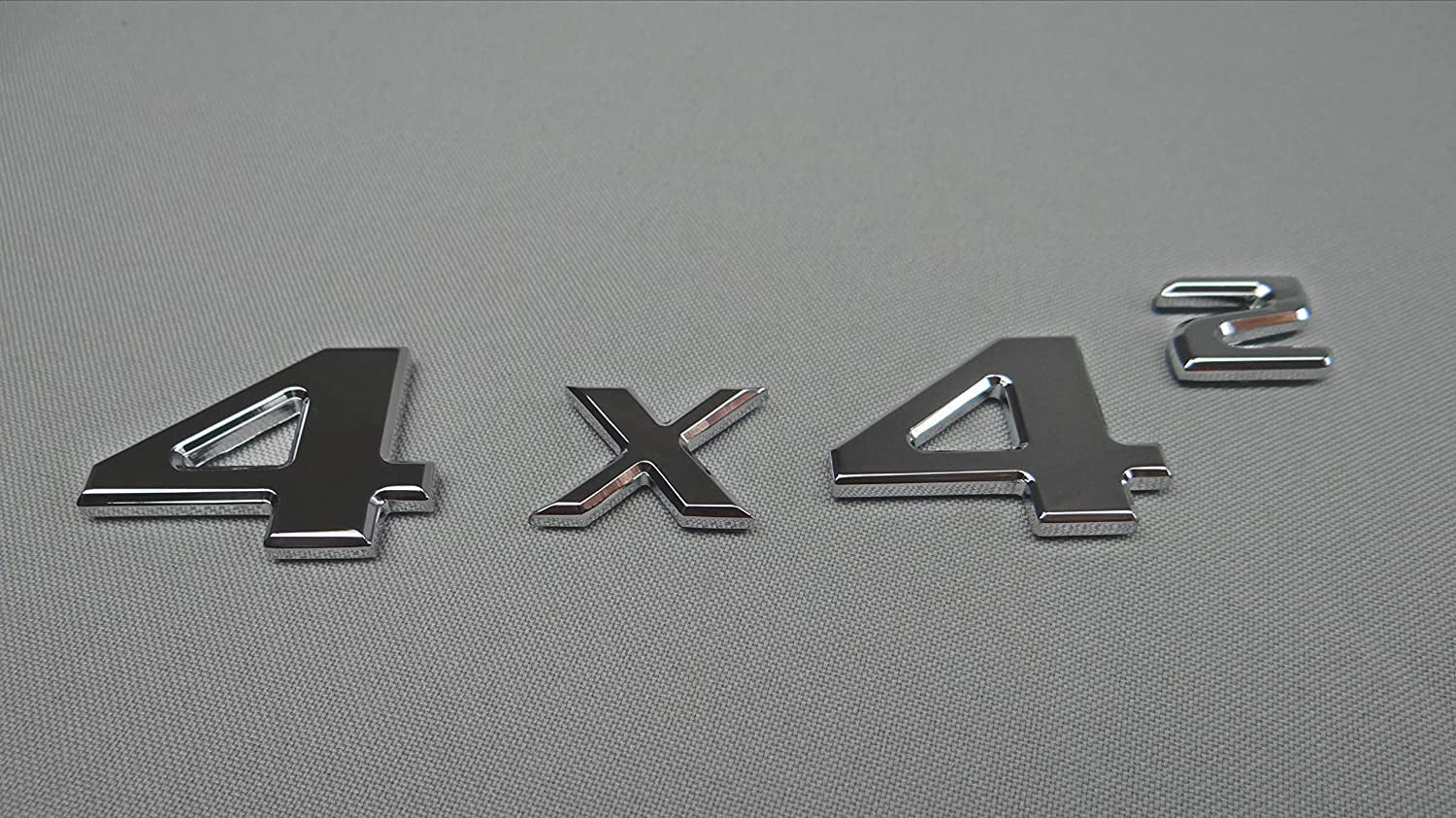 Chrome 4x4 Squared Badge Trunk Emblem for Mercedes G Wagon W463 4x4 - Custom Class
