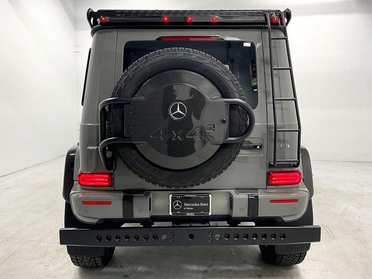 AMG G 63 4x4 Squared conversion kit for Mercedes-Benz W463A G-Wagon by Custom Class, featuring carbon fiber and off-road performance components.