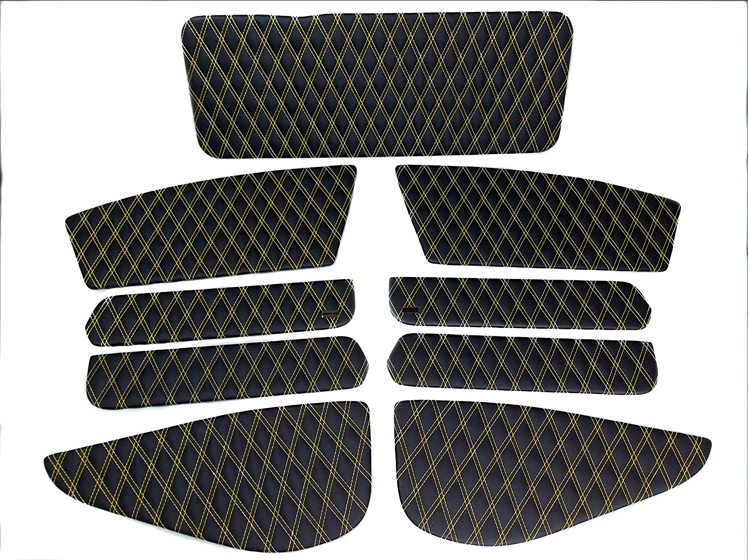 Eco leather interior inserts trim with Brabus badges for door panels Mercedes-Benz W463 - Custom Class