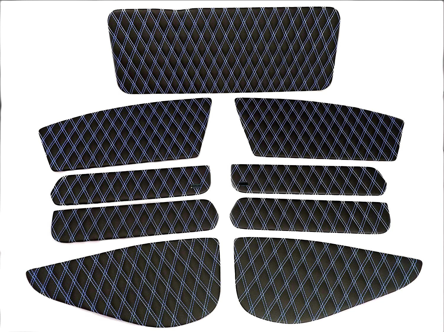 Eco leather interior inserts trim with Brabus badges for door panels Mercedes-Benz W463 - Custom Class