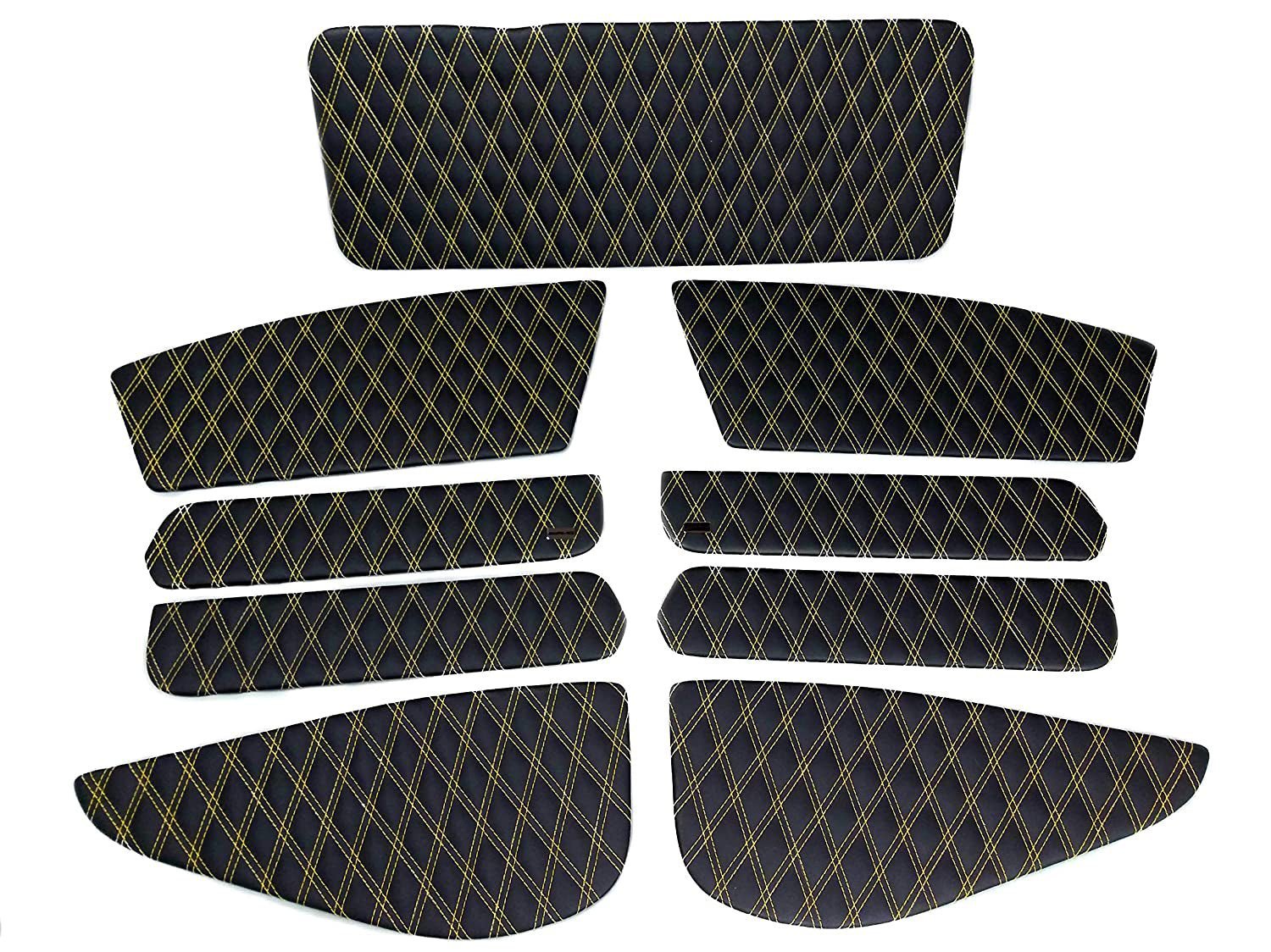 Eco leather interior inserts trim with Brabus badges for door panels Mercedes-Benz W463 - Custom Class