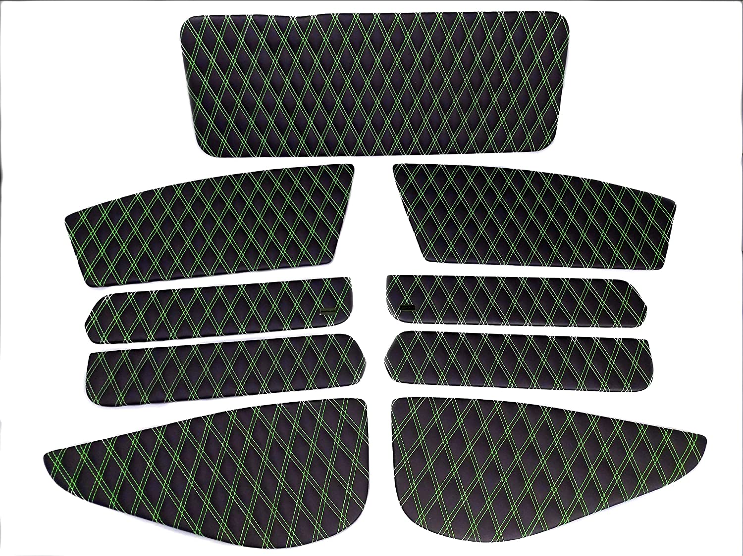 Eco leather interior inserts trim with Brabus badges for door panels Mercedes-Benz W463 - Custom Class