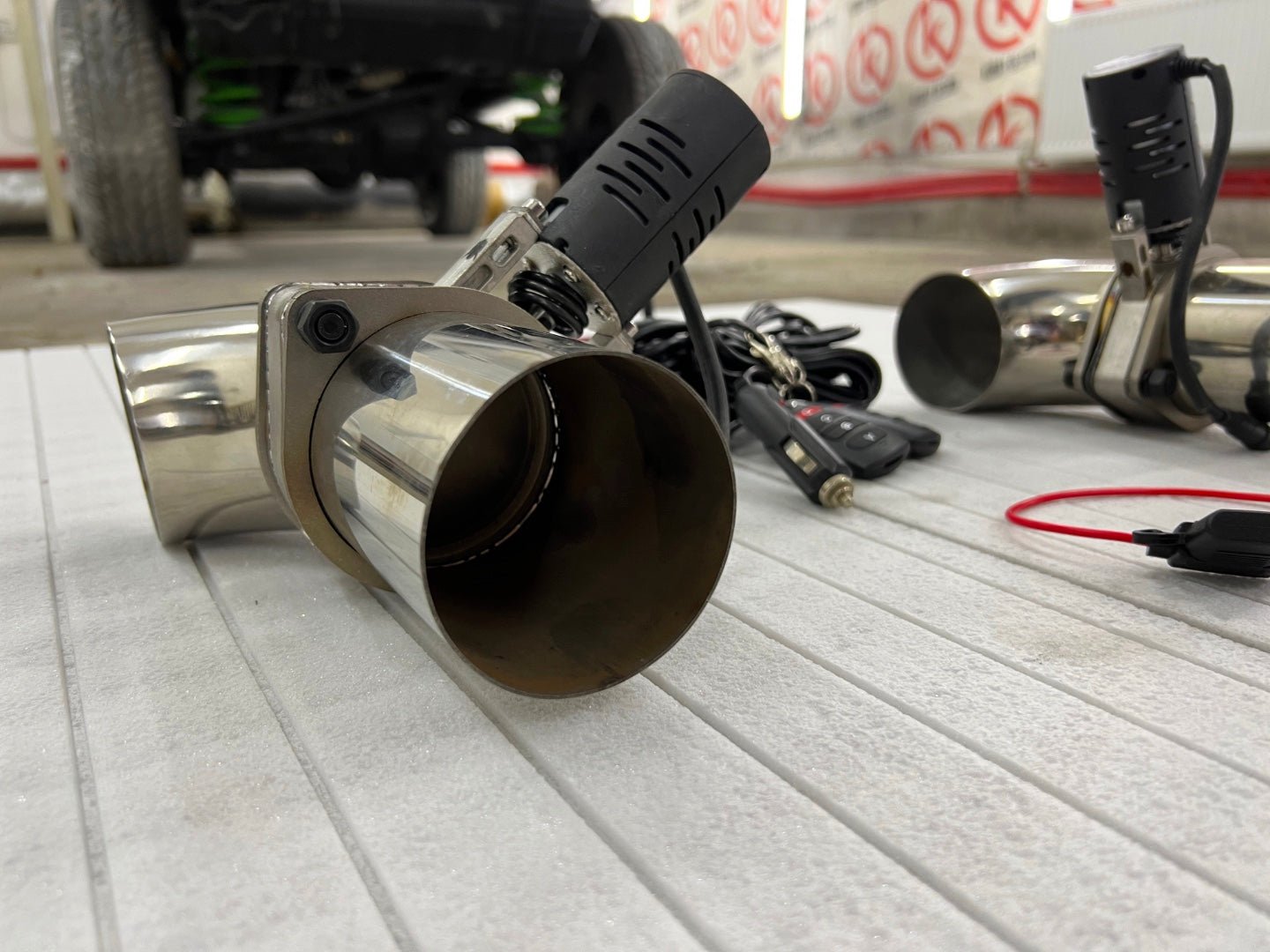 Electric remote controlled power valve for exhaust system Mercedes-Benz W463 W463a W464 - Custom Class