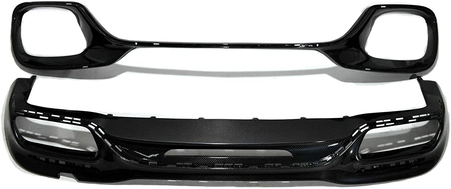 Facelift Carbon Fiber Front Rear Bumper diffusers 2 pcs set for Mercedes-Benz w222 - Custom Class