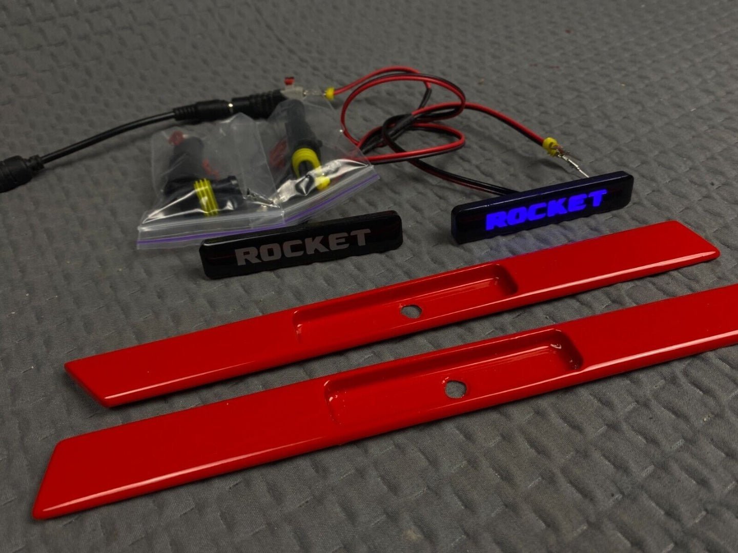 Fender Insert LED Emblem Brabus Rocket Style Badge for Mercedes G Wagon W463A - Custom Class