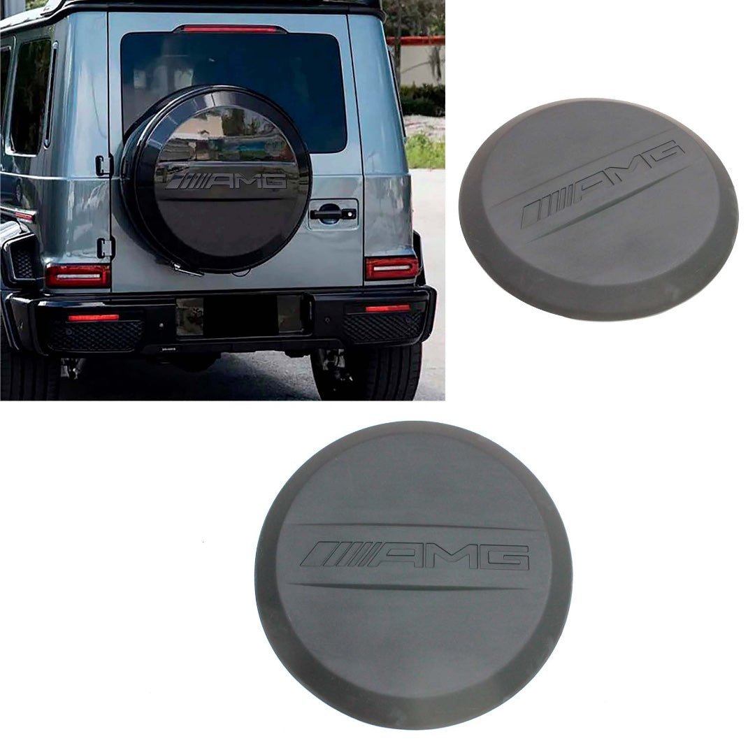 Fiberglass AMG rear spare wheel cover plate for Mercedes-Benz W463, W463A, W464 G-Class G-Wagon from Custom Class, featuring AMG-inspired styling.