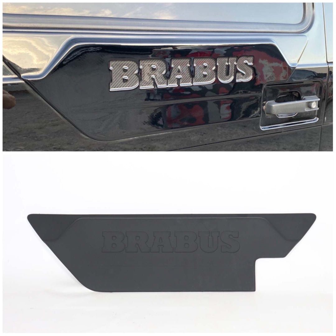 Fiberglass Brabus rear door attachment for Mercedes-Benz G-Wagon W463 from Custom Class, designed for bold and luxurious styling.