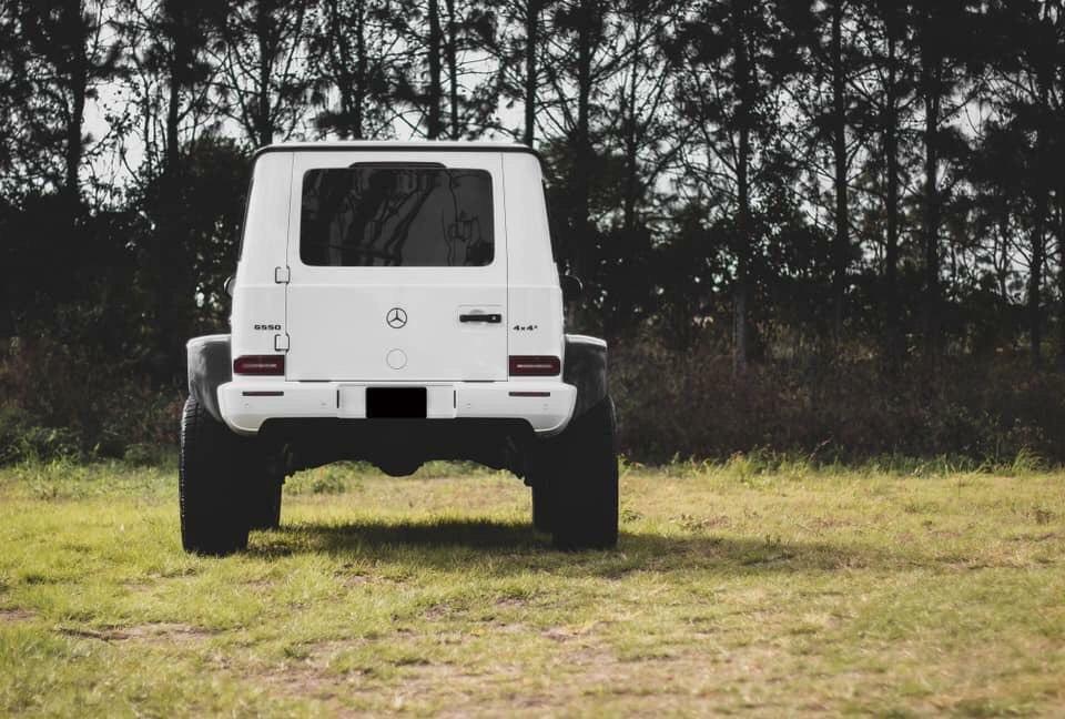 Fiberglass fender flares, 4-piece set for Mercedes-Benz W463A 4x4 G-Wagon from Custom Class, designed for rugged and off-road styling.