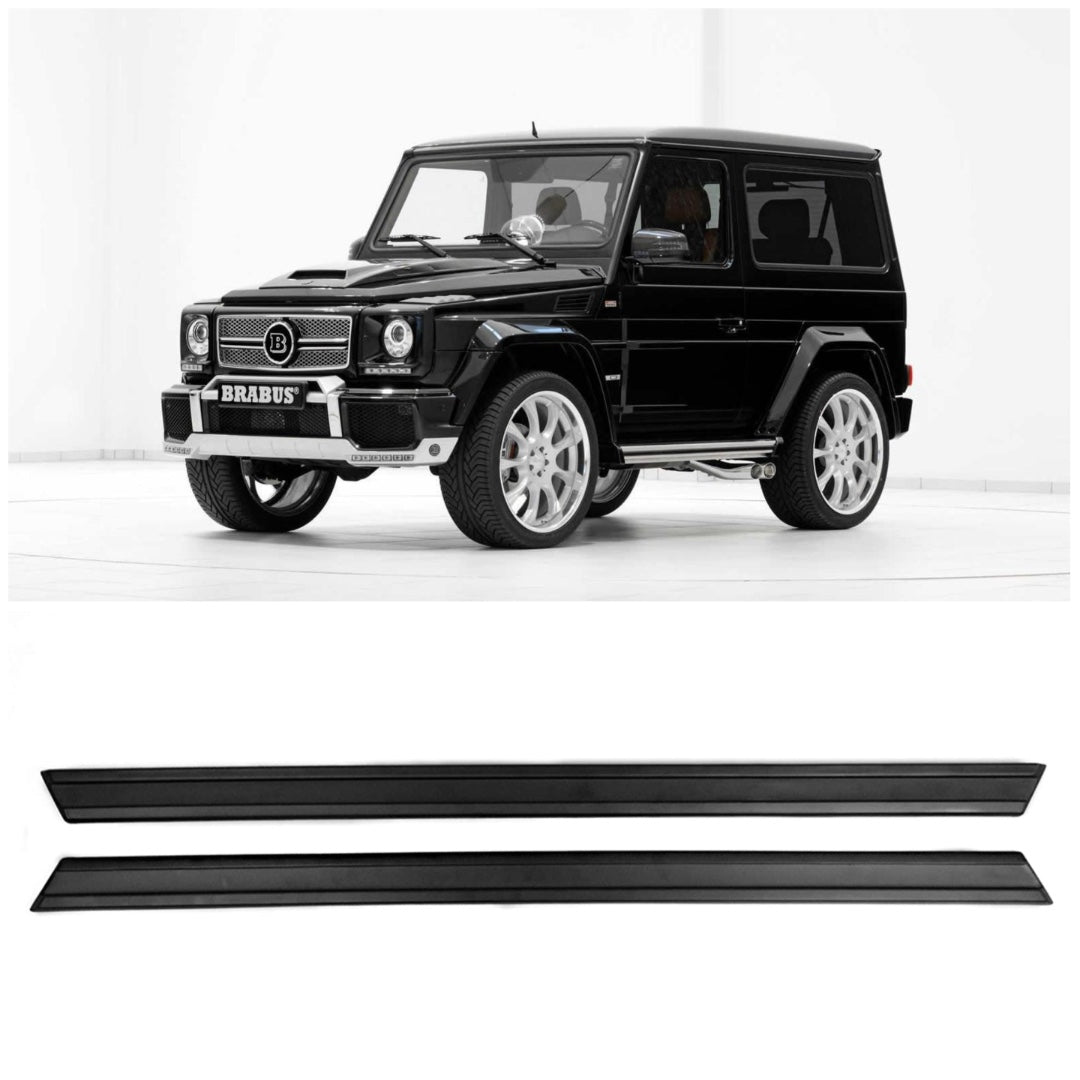 Fiberglass lower entrance mouldings trim for 3-door Mercedes-Benz W463 G-Class from Custom Class, designed for a sleek and durable upgrade.