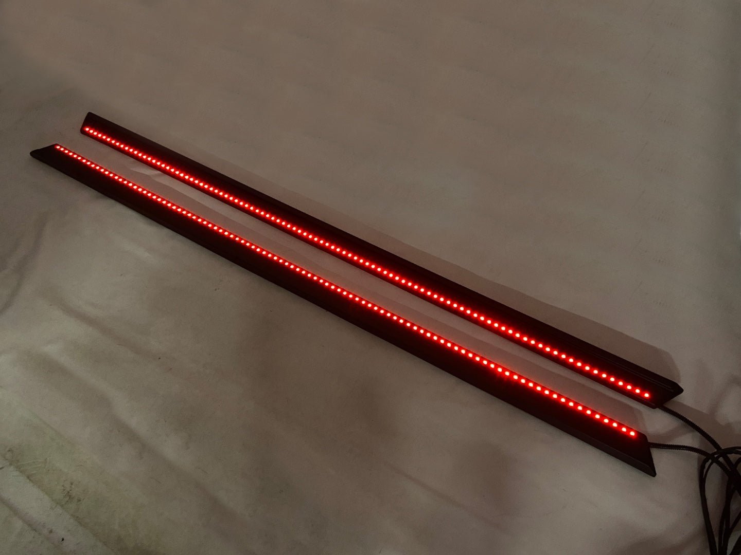 Fiberglass Mansory lower entrance mouldings trim with LED lights for Mercedes-Benz W463 G-Class - Custom Class