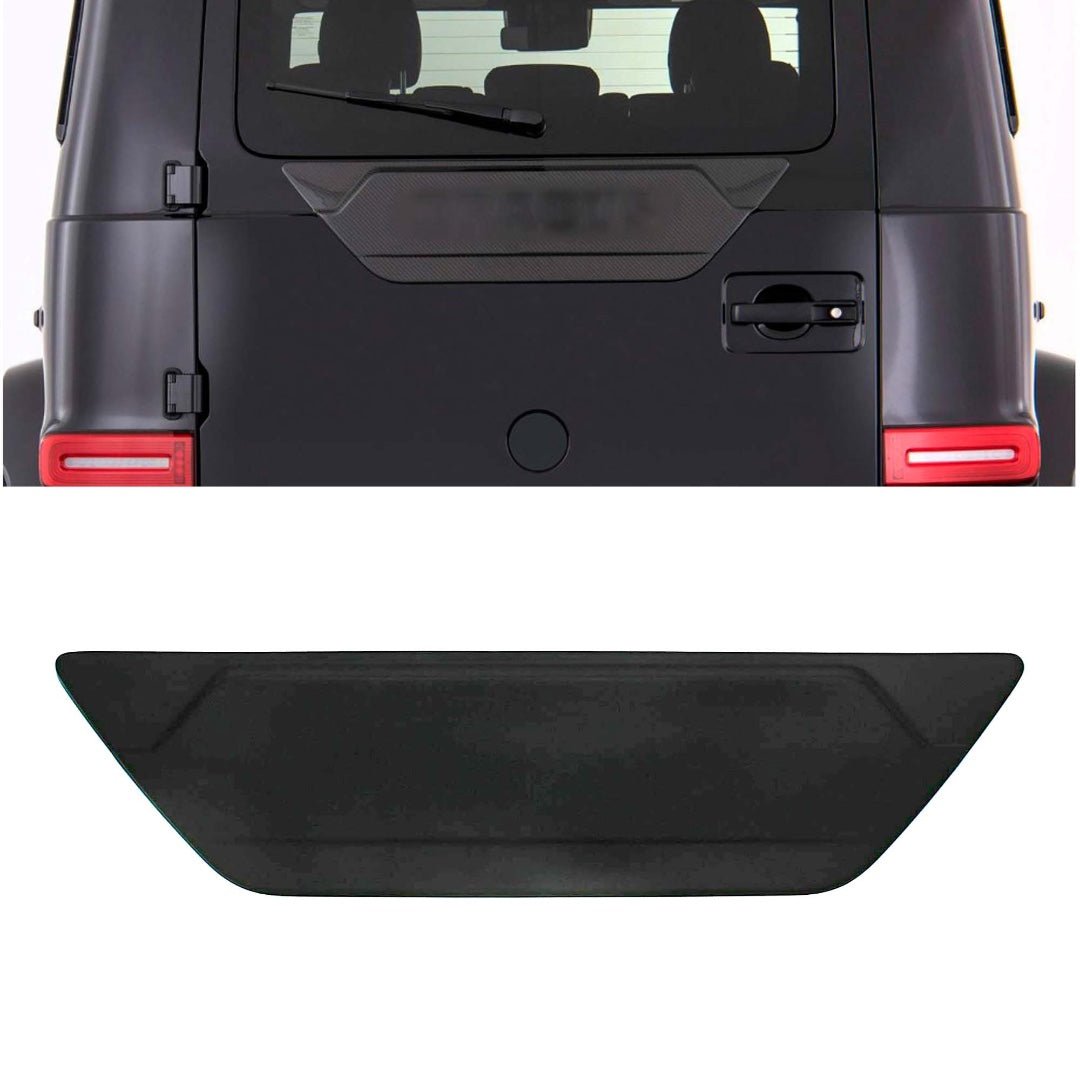 Fiberglass rear door attachment without logo for Mercedes-Benz W463A/W464 G-Wagon from Custom Class, designed for a clean and modern rear profile.