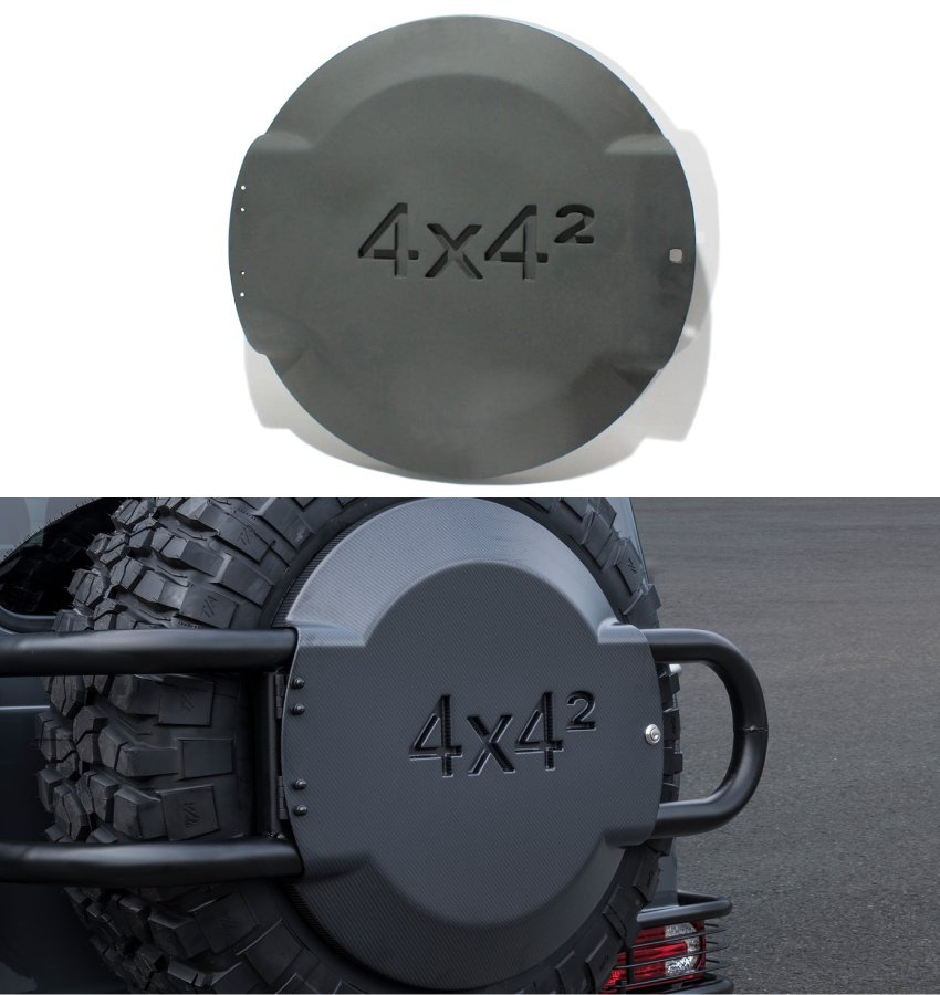 Fiberglass rear spare wheel cover set for Mercedes-Benz W463a W464 G-Wagon 4x4 Squared - Custom Class