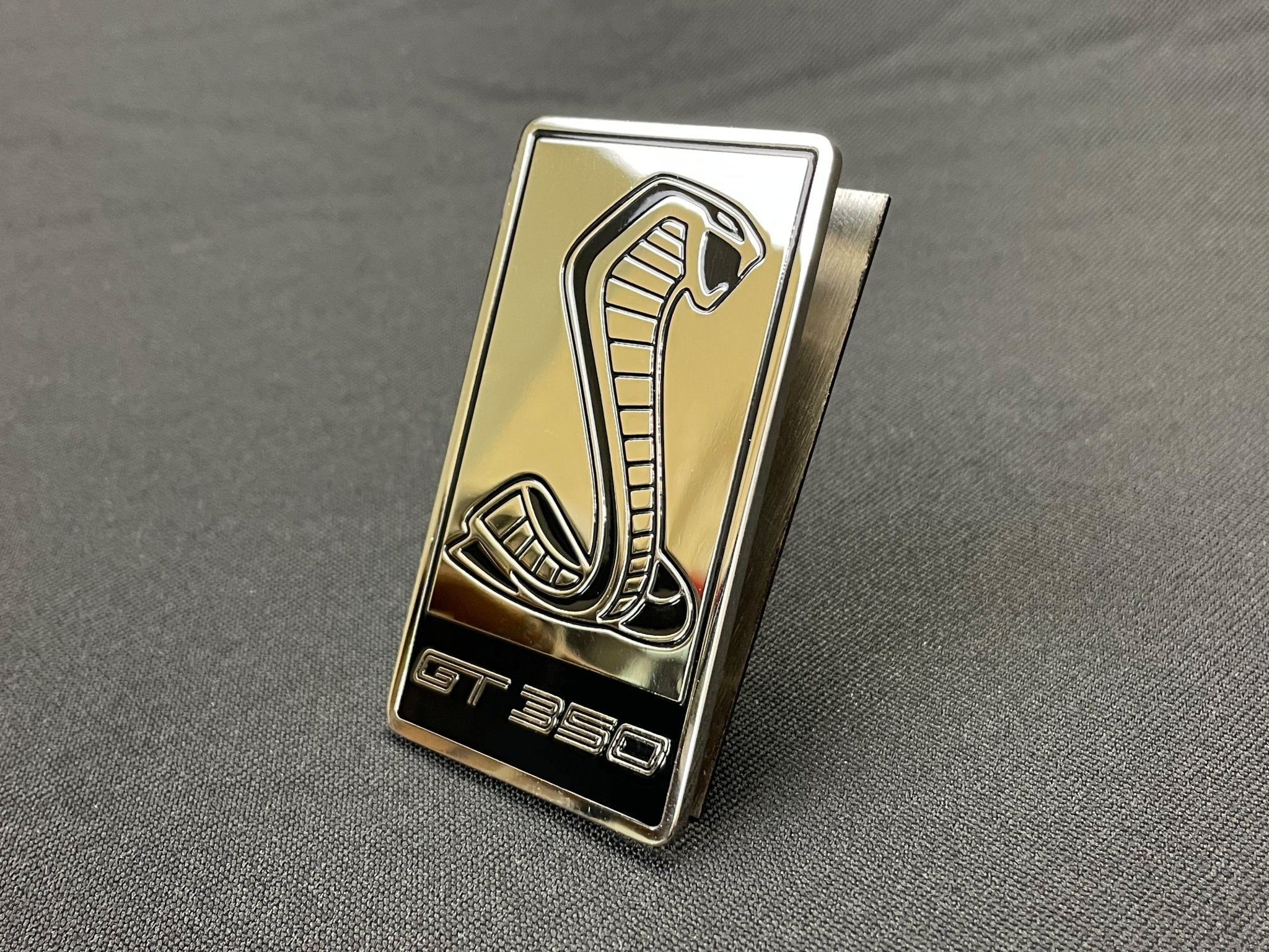 Ford Mustang Cobra GT350 style Front Grille Badge Metal Emblem - Custom Class