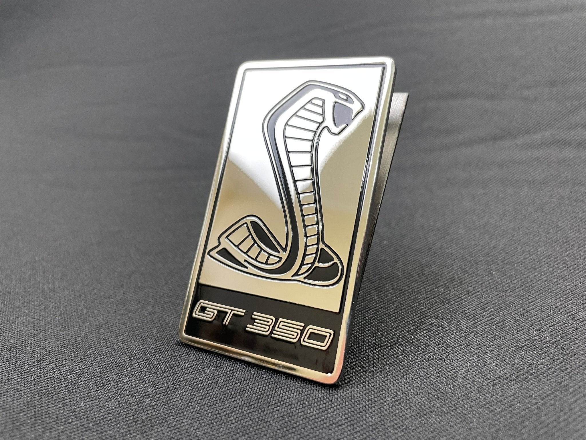 Ford Mustang Cobra GT350 style Front Grille Badge Metal Emblem - Custom Class