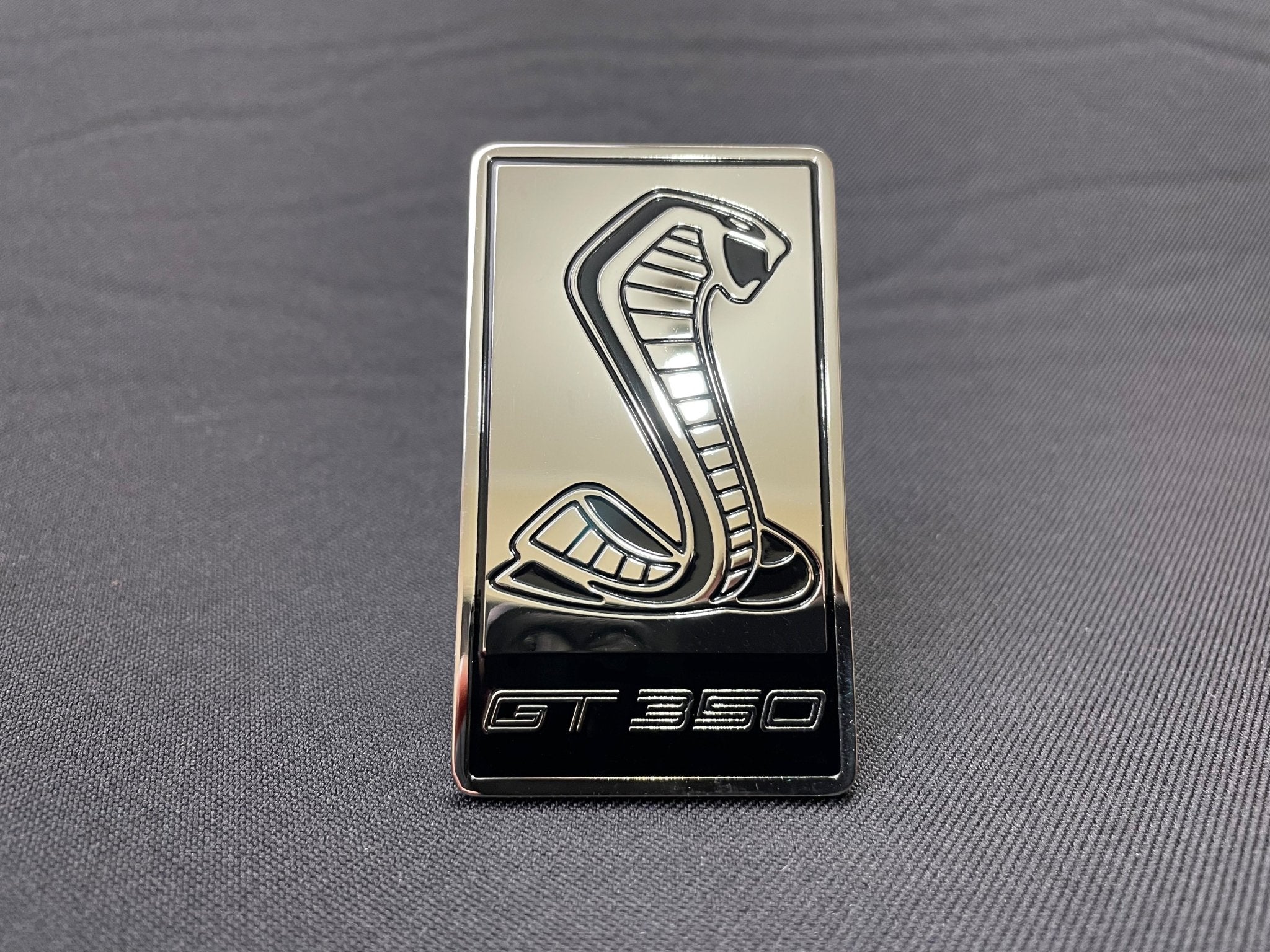 Ford Mustang Cobra GT350 style Front Grille Badge Metal Emblem - Custom Class