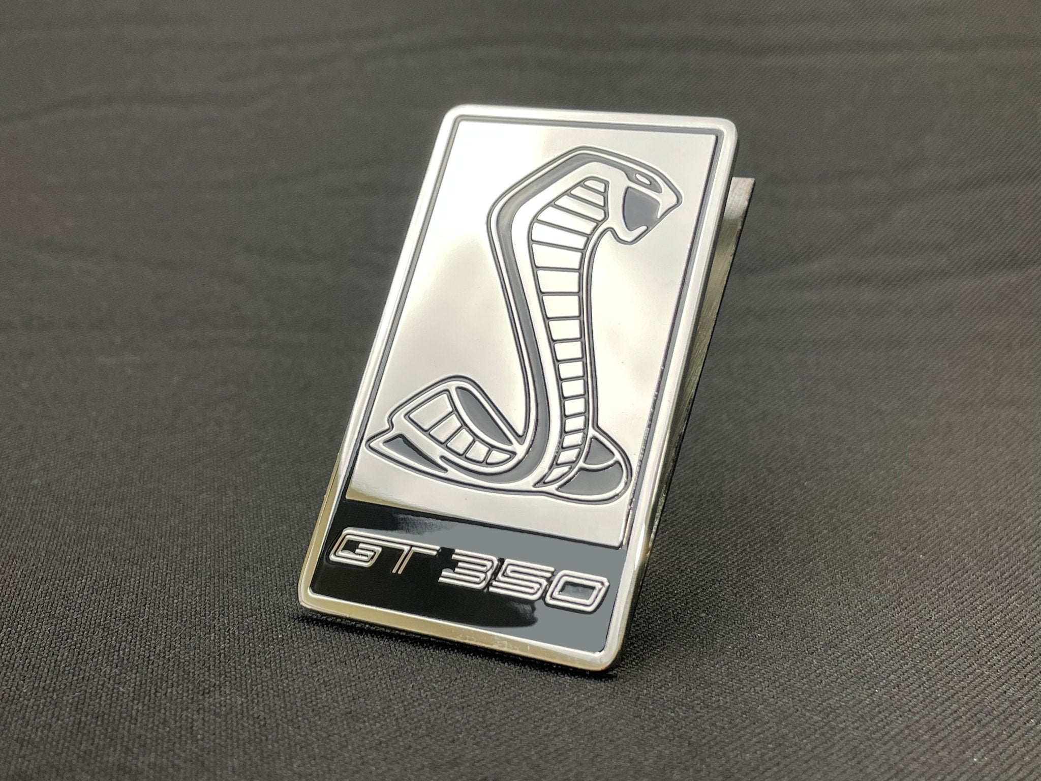 Ford Mustang Cobra GT350 style Front Grille Badge Metal Emblem - Custom Class